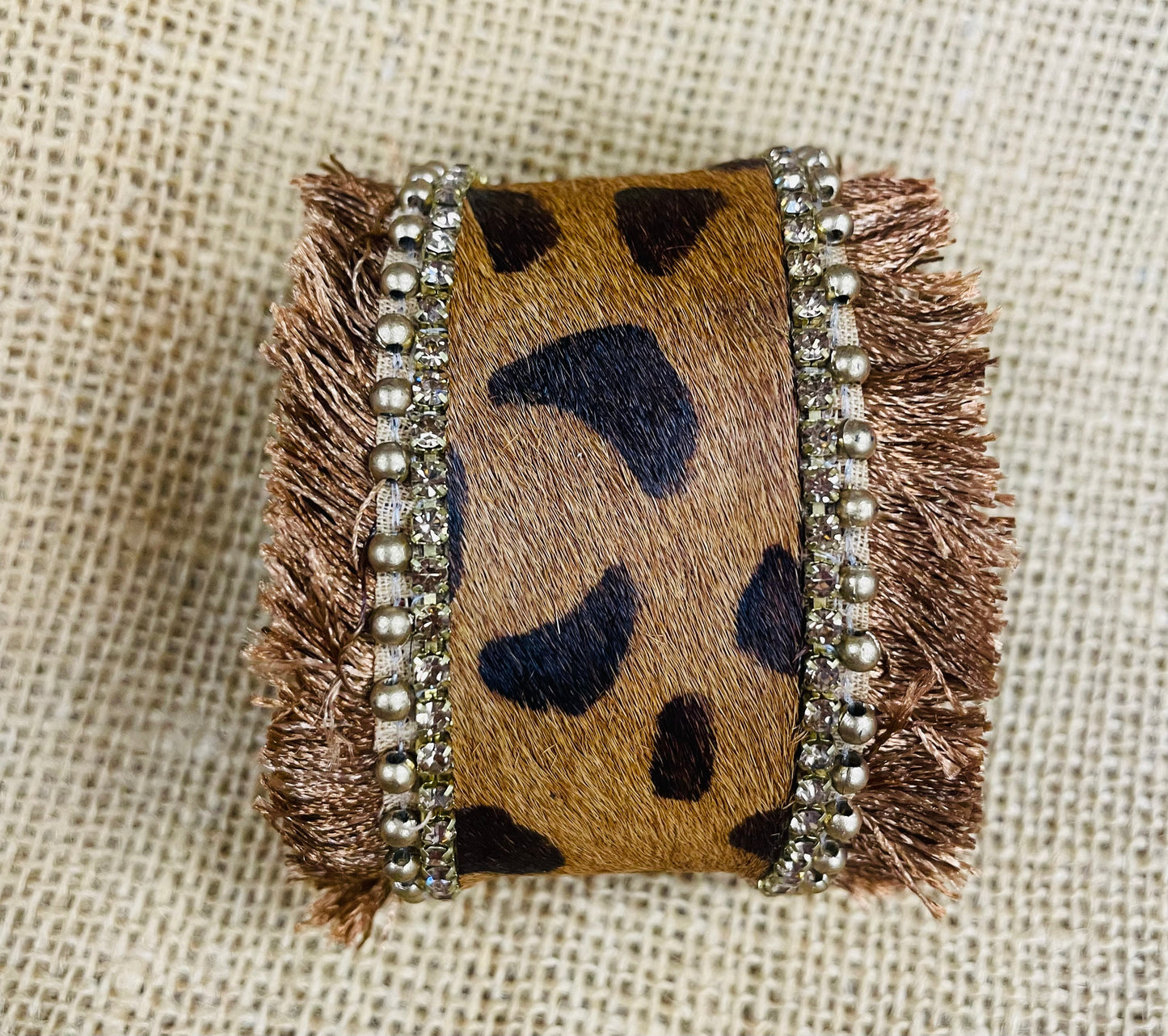 Touch Of The Wild Hair On Hide Cuff Bracelet