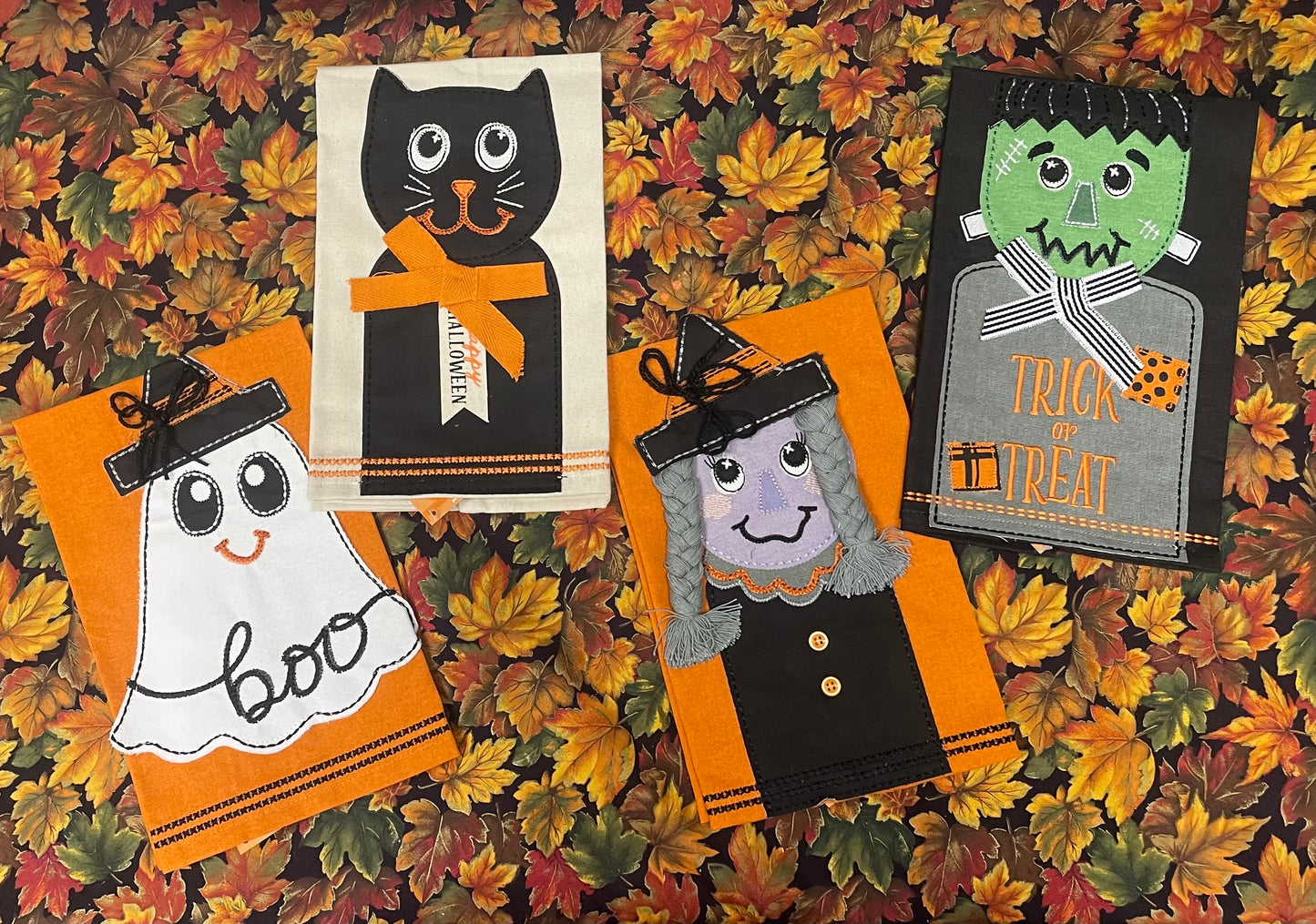 Character Halloween Tea Towels