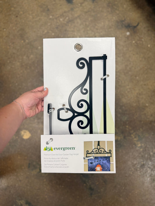 Scroll Garden Flag Over The Door Hanger