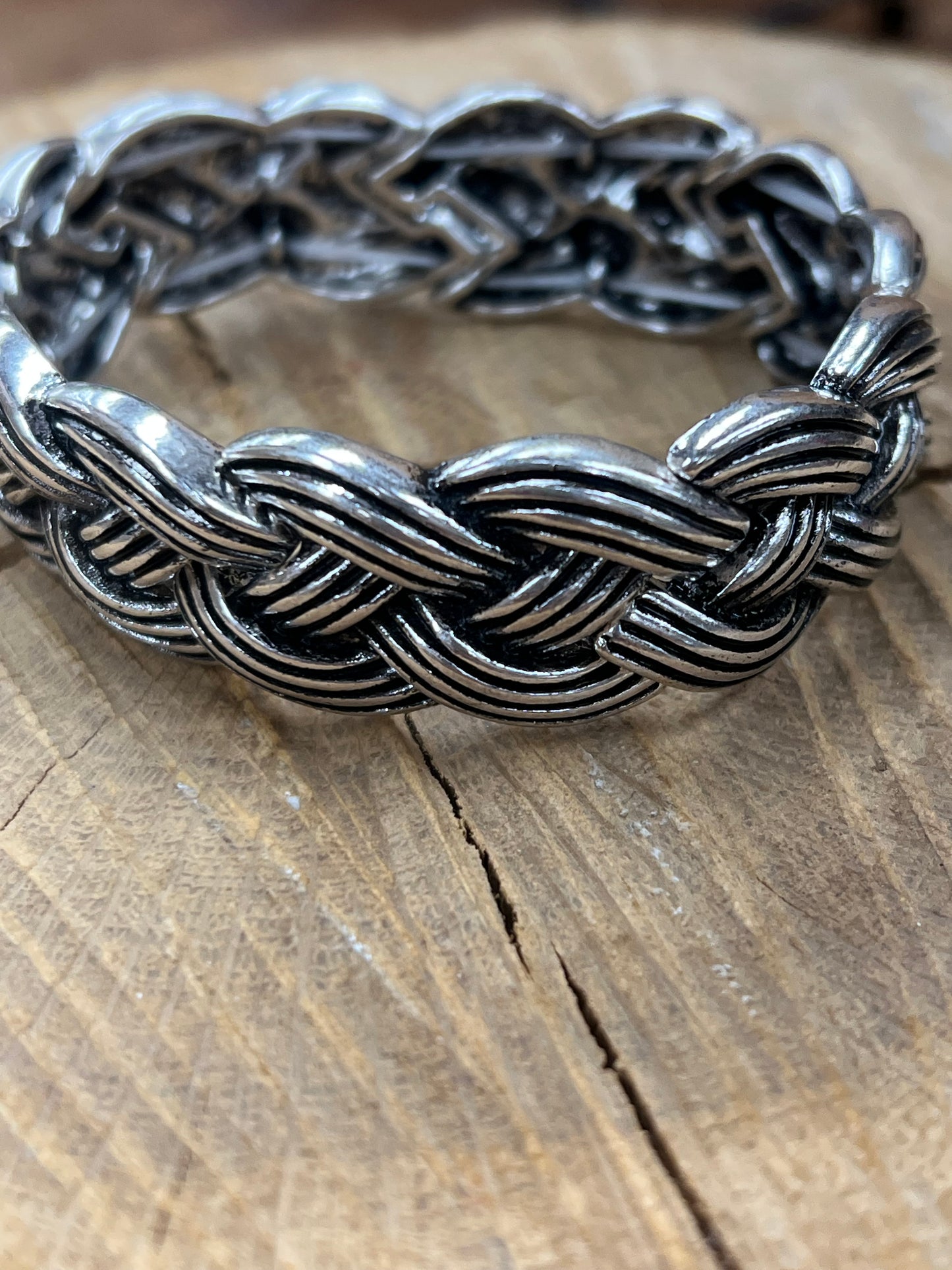 Braided Silver Bracelet
