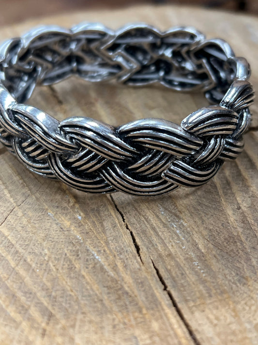 Braided Silver Bracelet