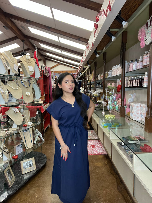 Navy Long Dress