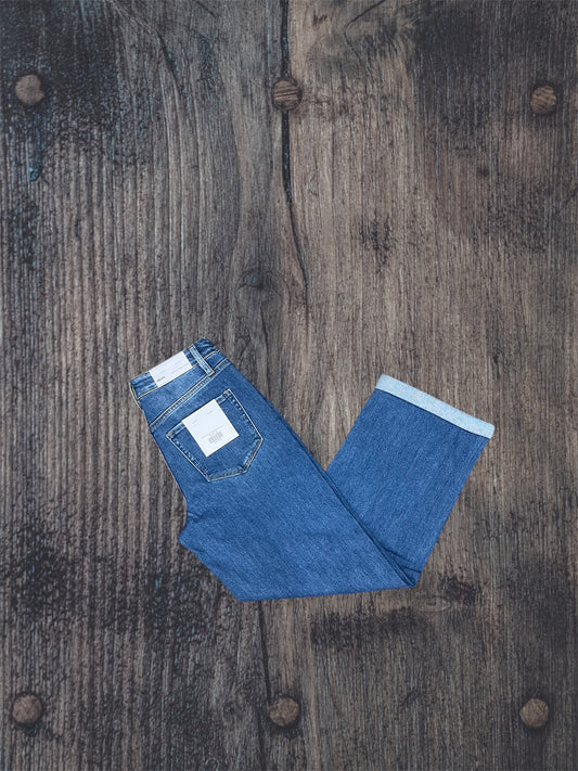 High Rise Ocean Eyes Baggy Jeans