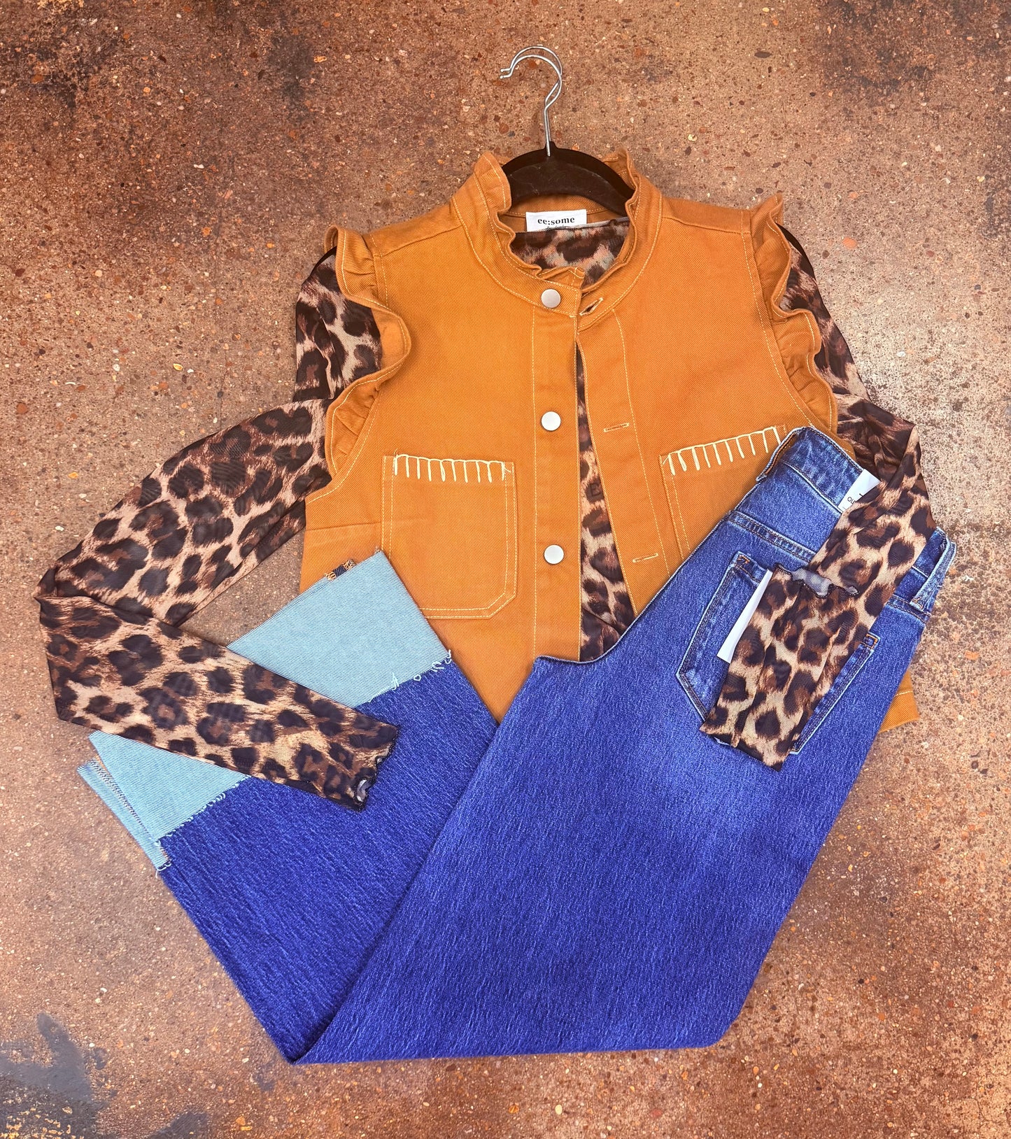 Coco Washed Ruffled Vest
