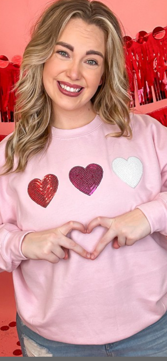 Sparkle Heart Sweatshirt