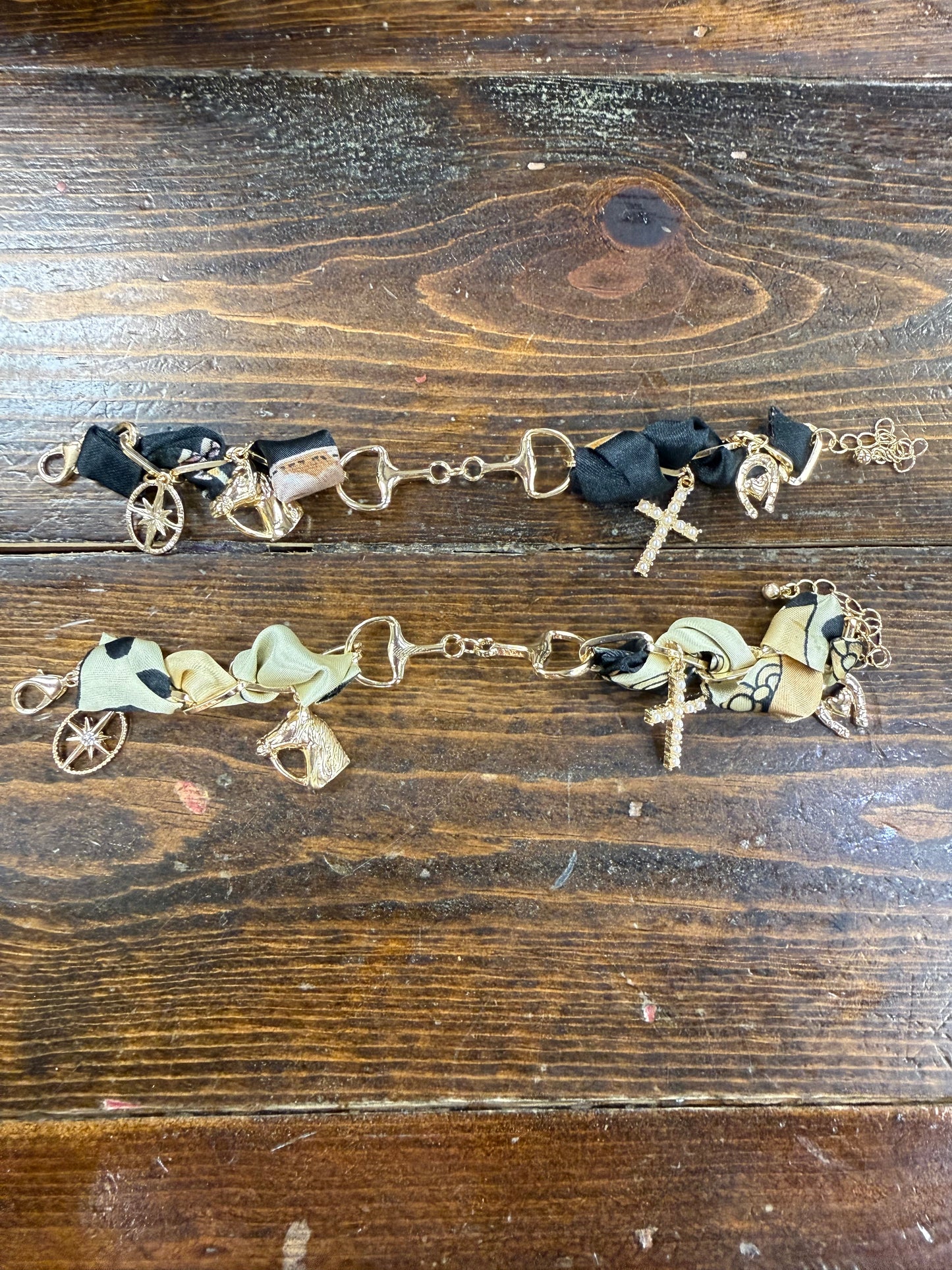 Horsebit Bandana Western Charm Bracelet