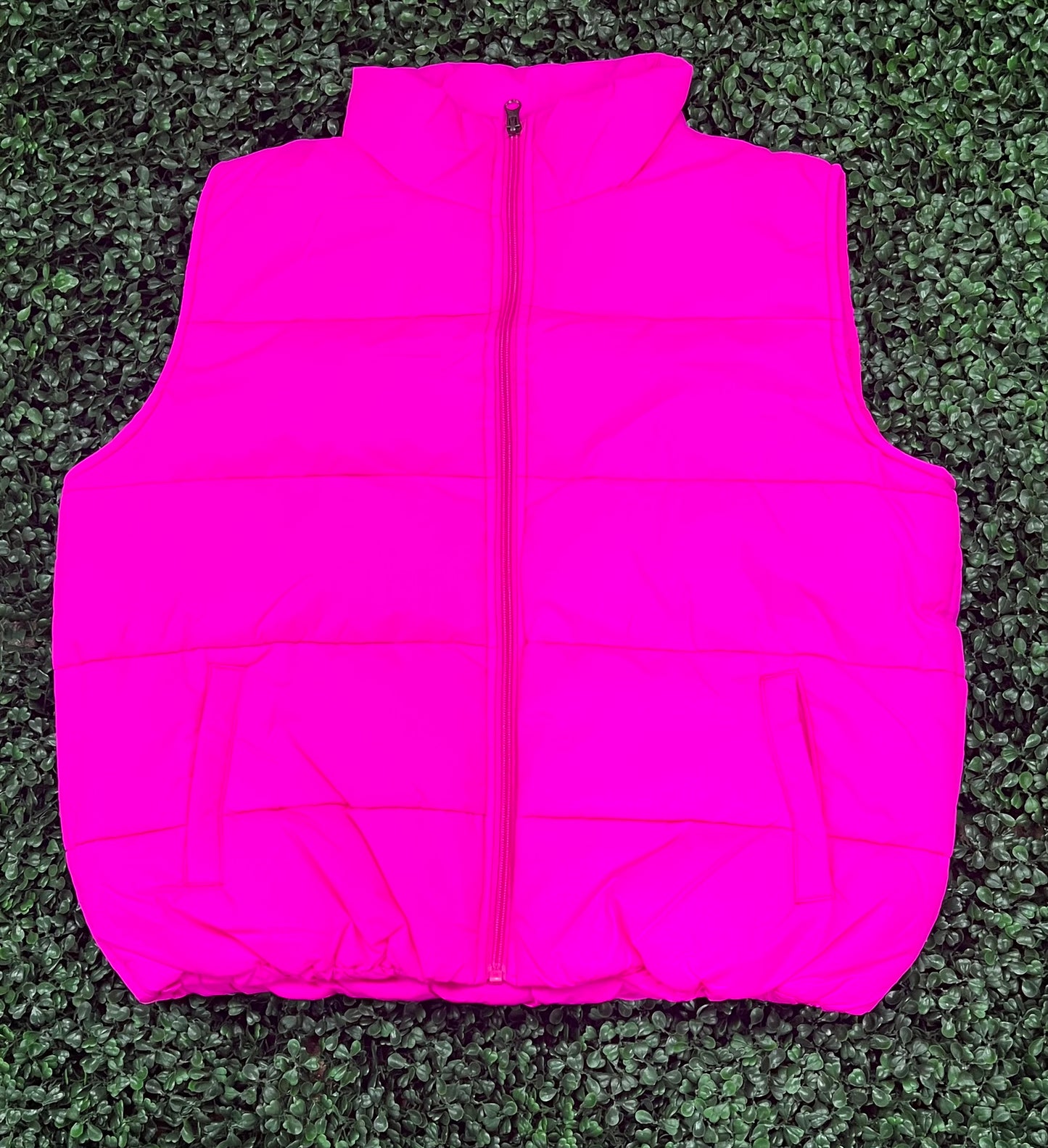 Hot Pink Puffy Vest