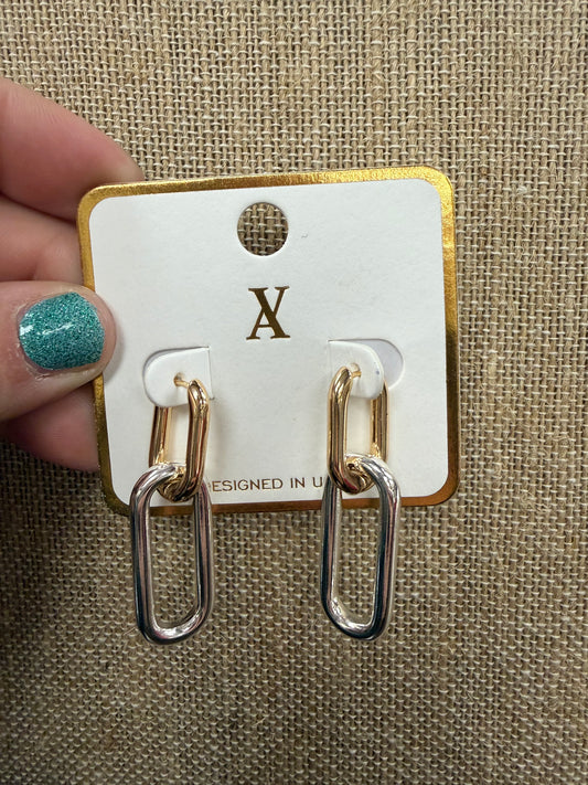 Large Gold/Silver Chain Earrings