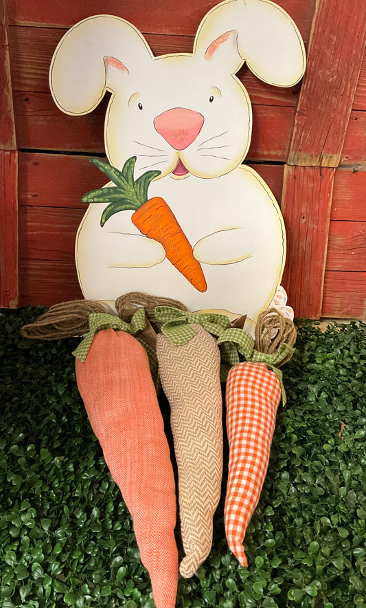 Large Hanging Fabric Carrot