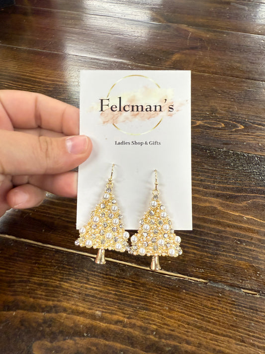 Bubbled Christmas Tree Dangles