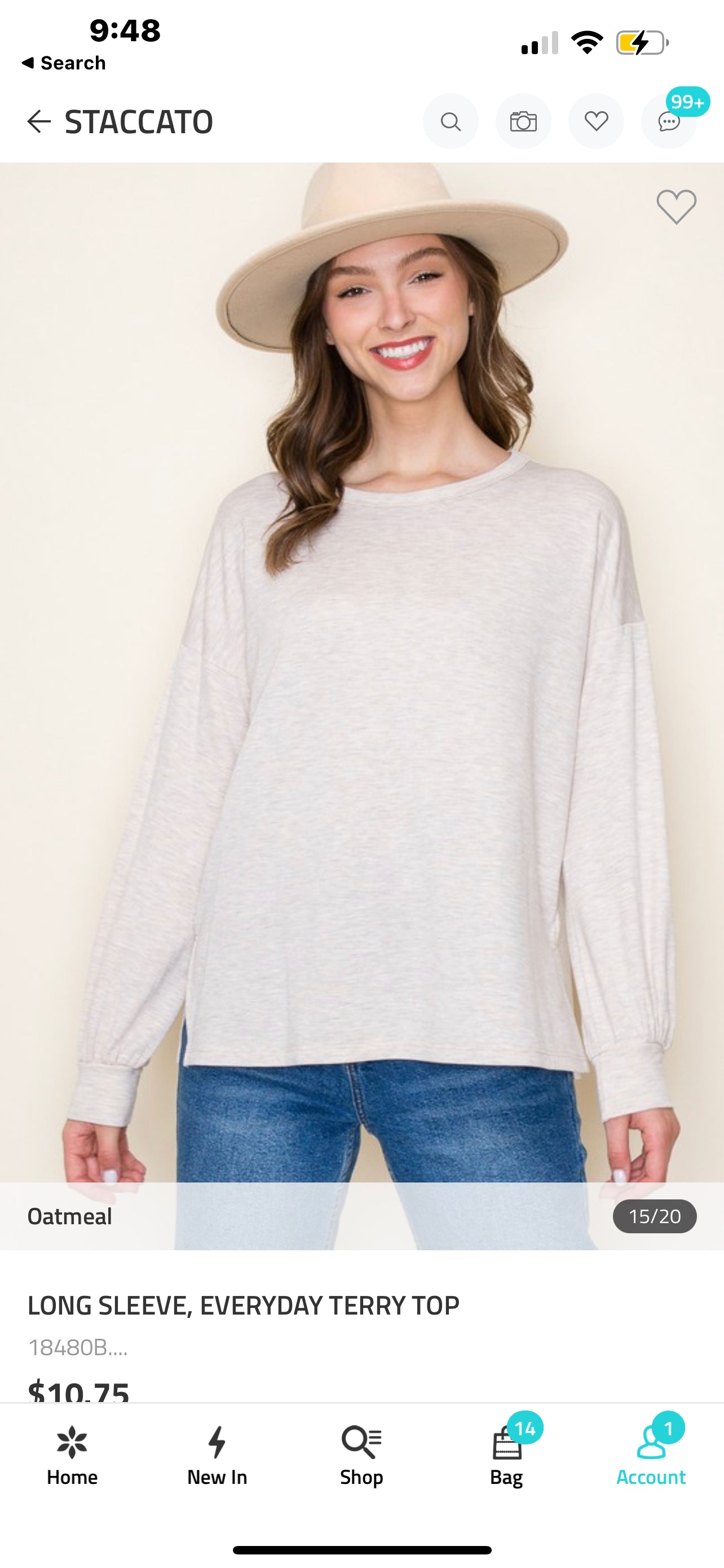 Mexico Oatmeal Knit Top