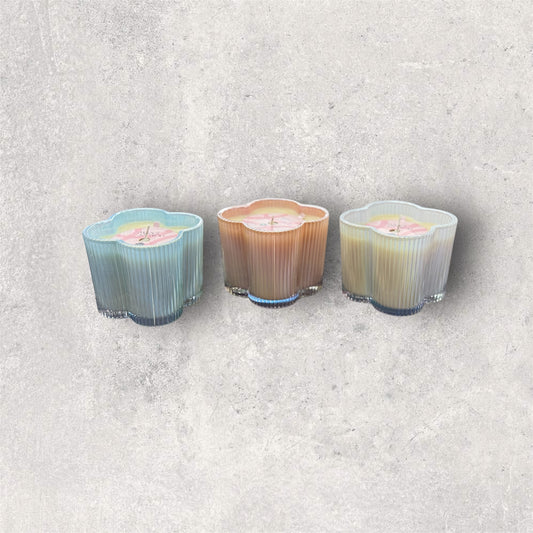 Pastel Colored Clover Candles Sweet Grace