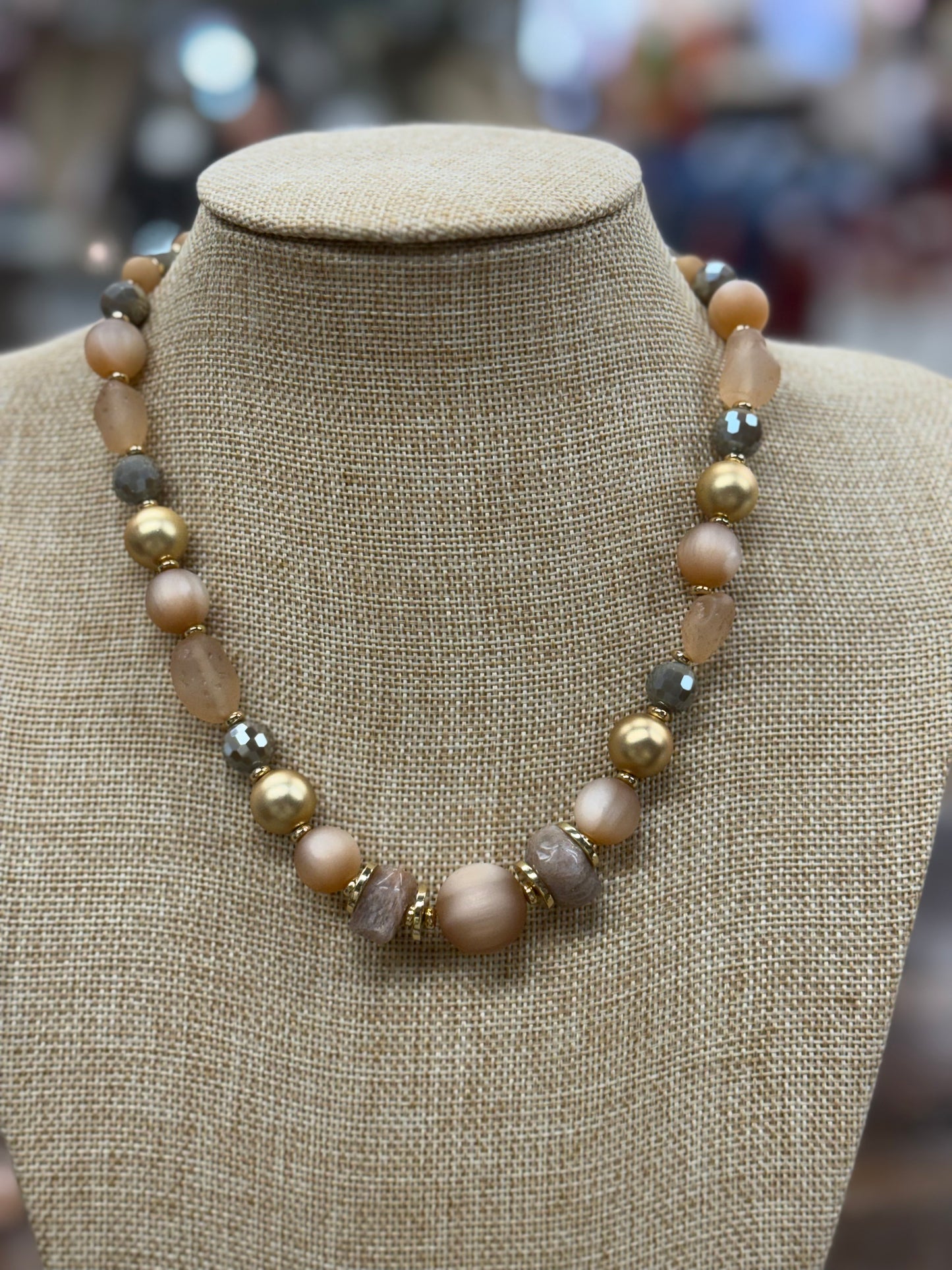 Soft Natural Stone Necklaces