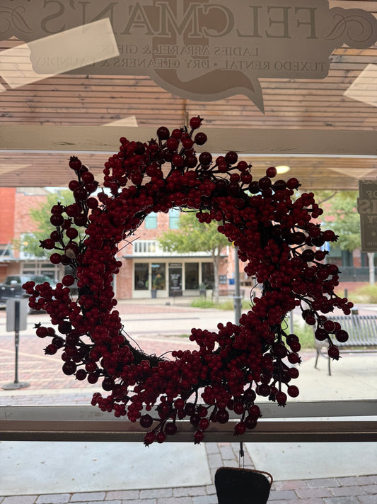17in Red Berry Christmas Wreath