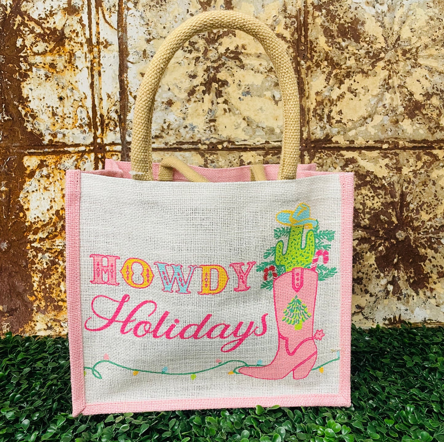 Howdy Holidays Gift Tote