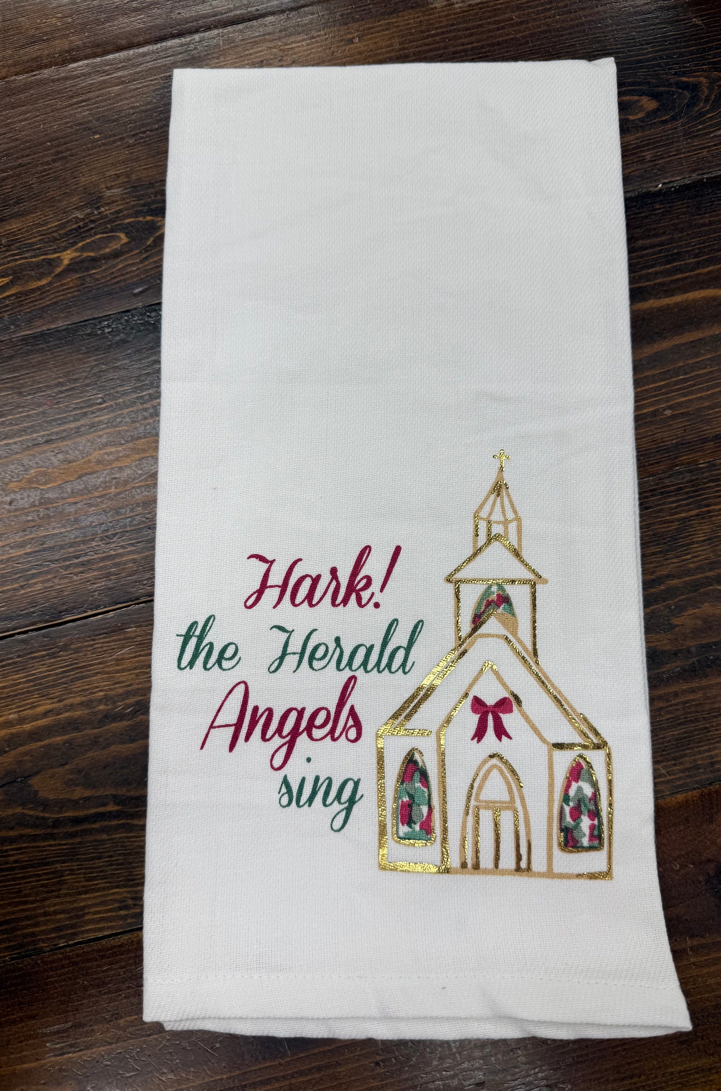 Hark the Herald Hand Towel