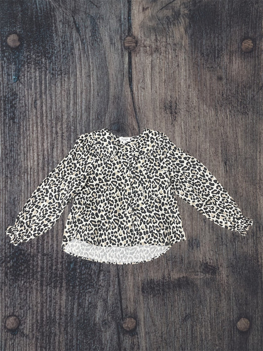 Cheetah V-Neck Blouse