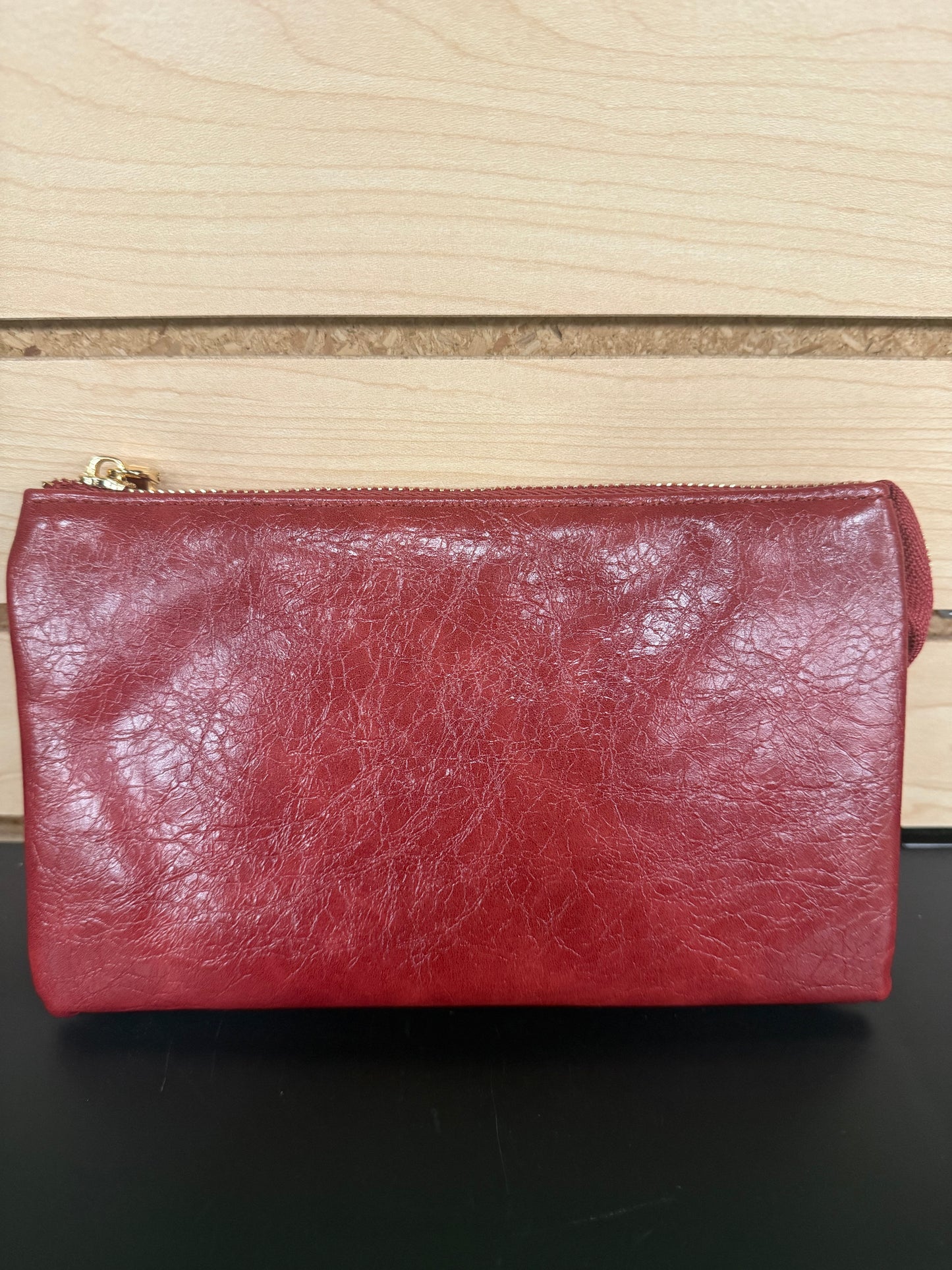 Crinkle Gloss- Mahogany Wristlet