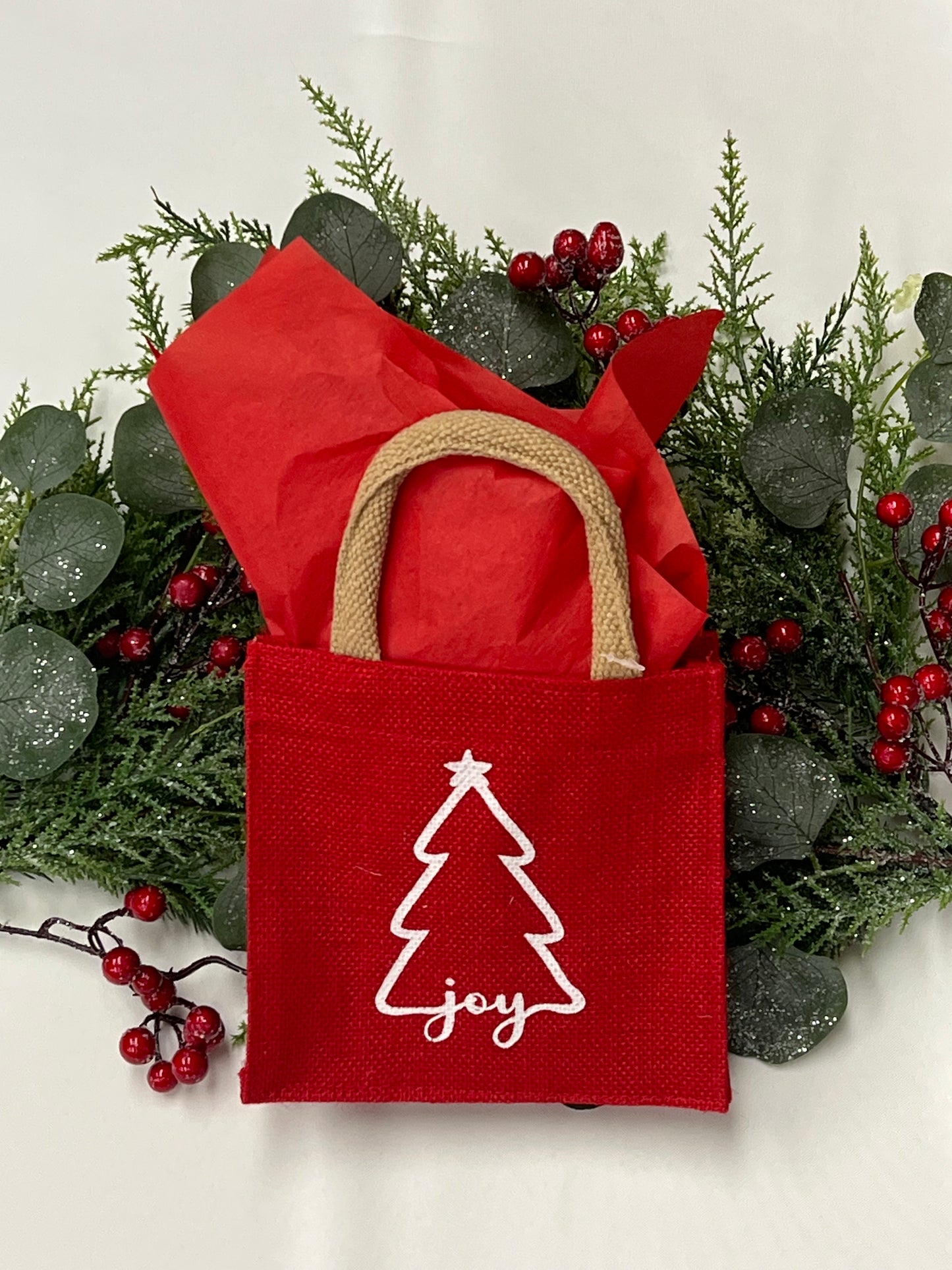 Burlap Joy Petite Gift Bags