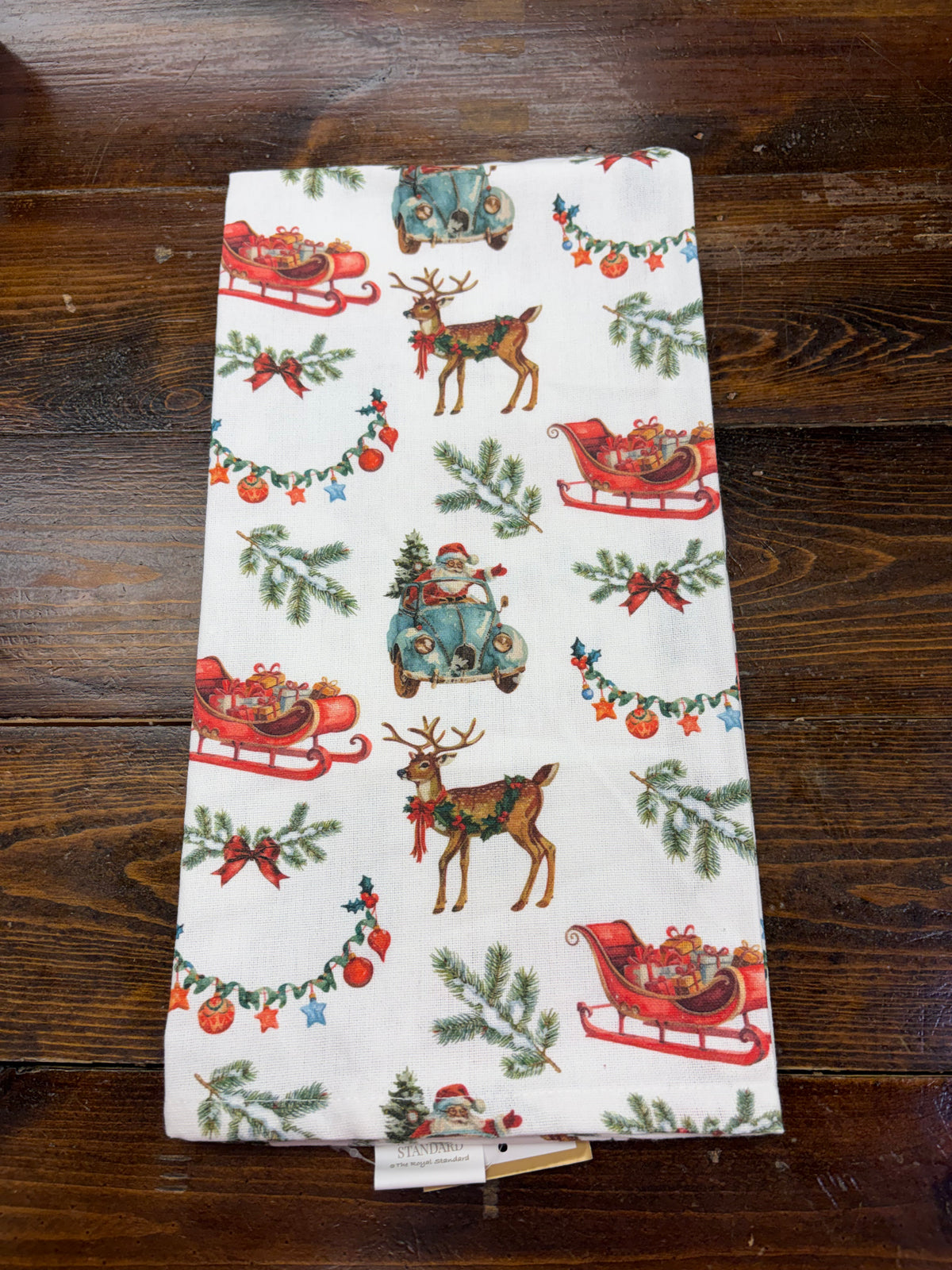 Vintage Christmas Hand Towel