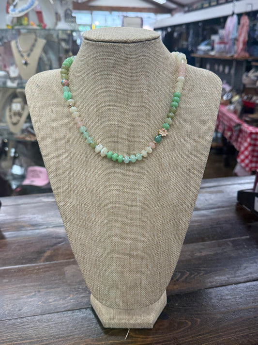 Mint Beaded Necklace