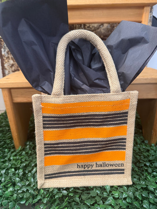 Halloween Stripe Gift Tote