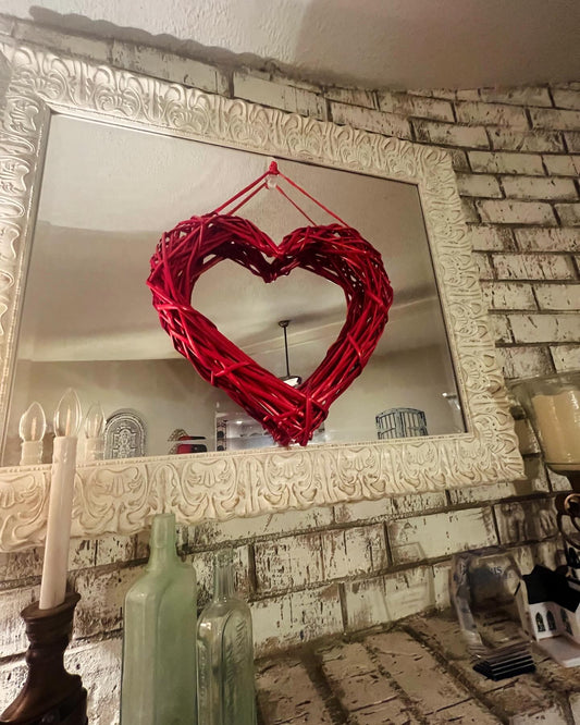 Red Willow Heart Door Hanger