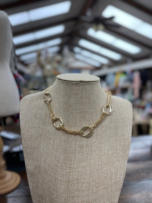 Open Circle Gold Chain