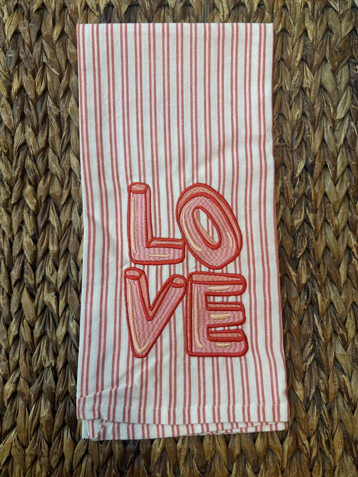 Striped Love Tea Towel