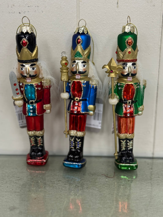 Glitzy Nutcracker Ornaments