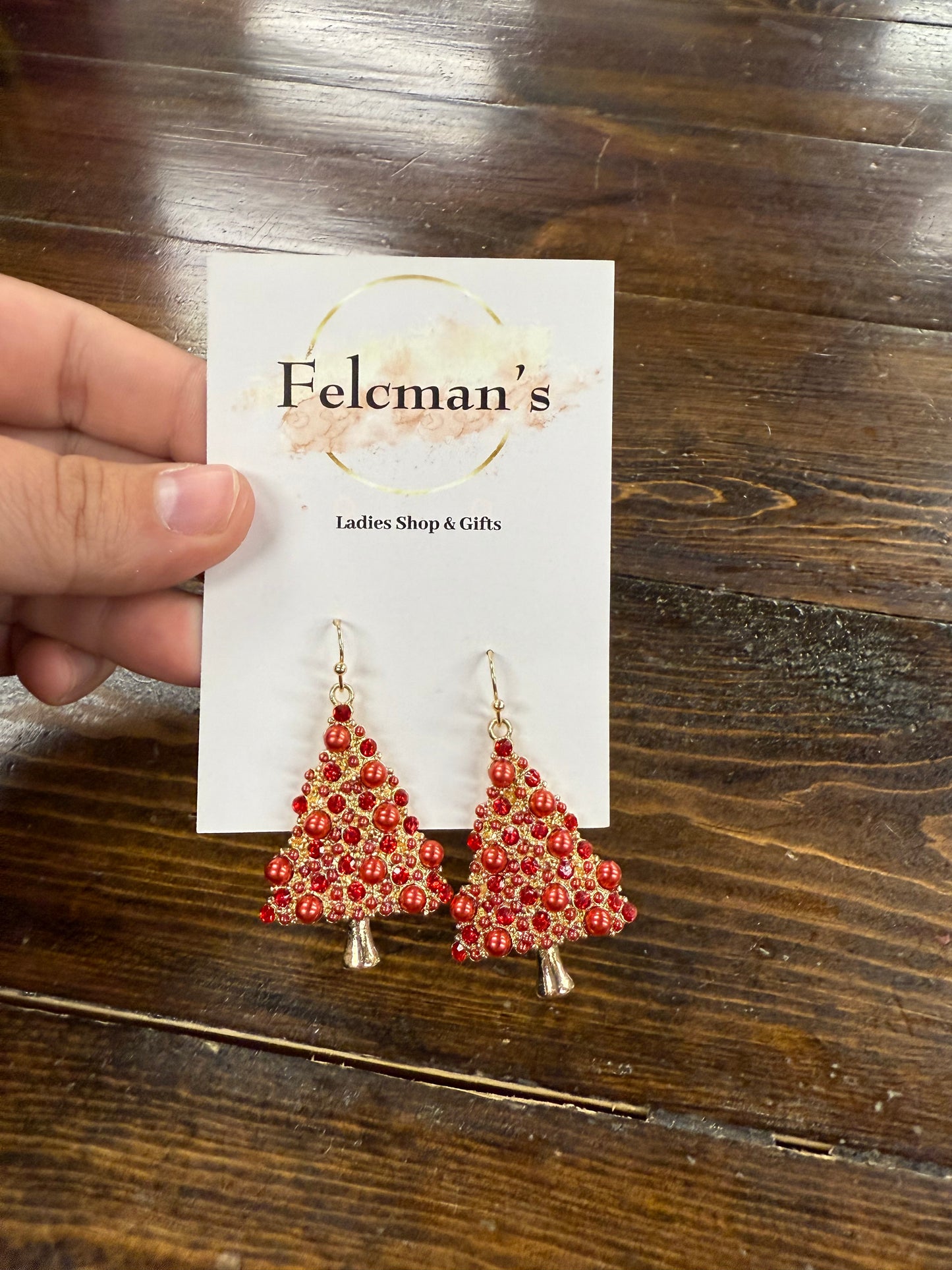 Bubbled Christmas Tree Dangles