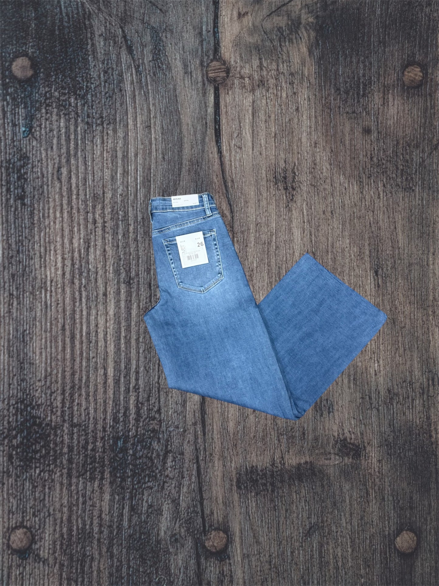 High Rise Super Soft Crop Slim Wide Jeans