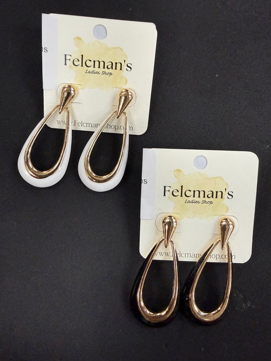 Enamel Studded Tear Drops