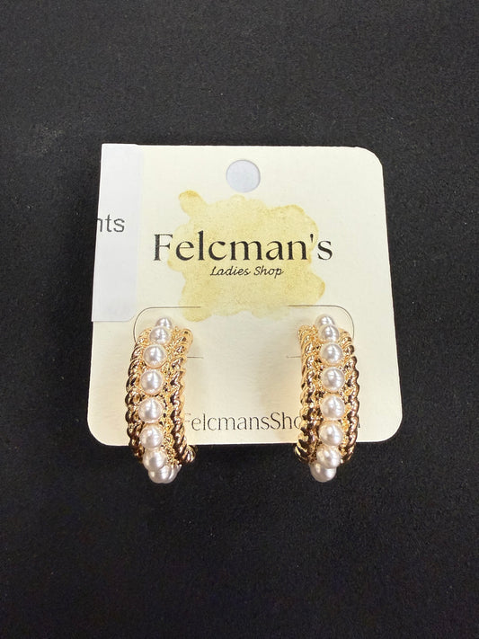 Hoop With Pearl Accents