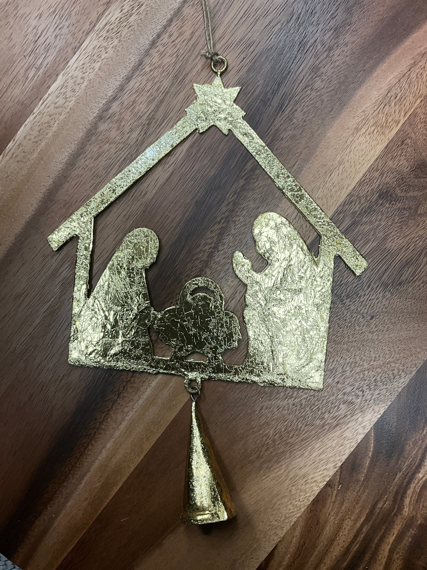 Nativity Large Tin Ornament