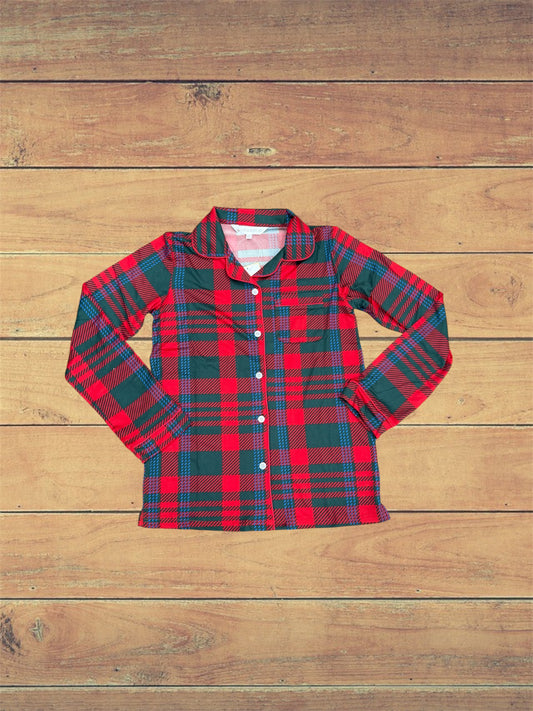 Telluride Plaid Button Up Sleep Shirt