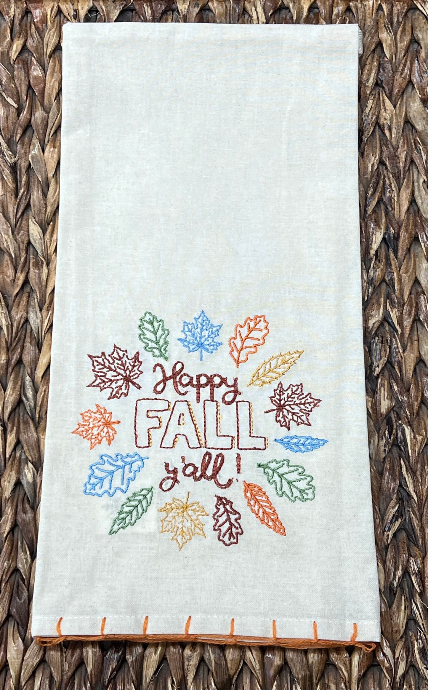 Happy Fall Y'all Hand Towel