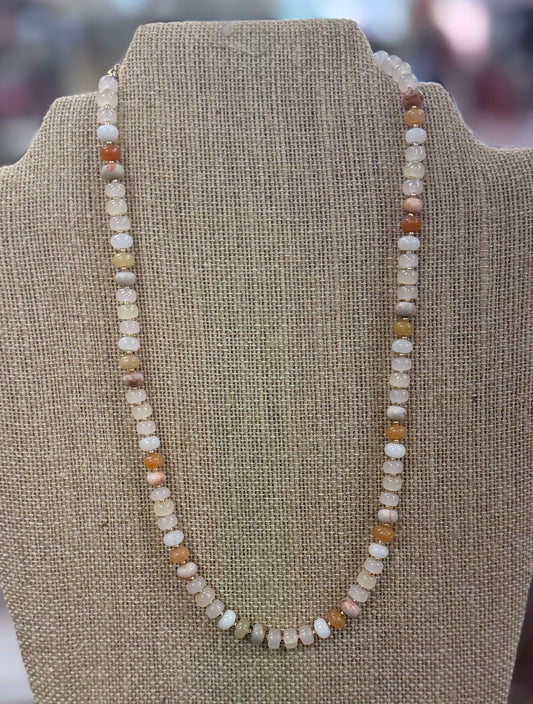 Light Pink Natural Stone Necklace