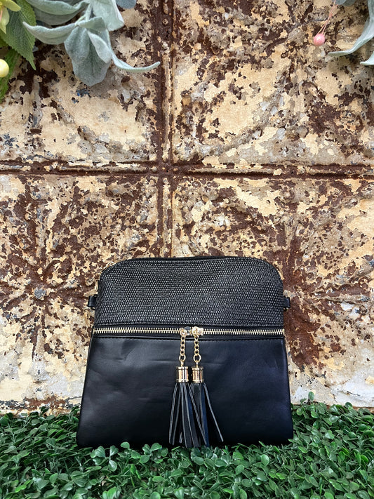 Tara Dual Zip Mesh Crossbody