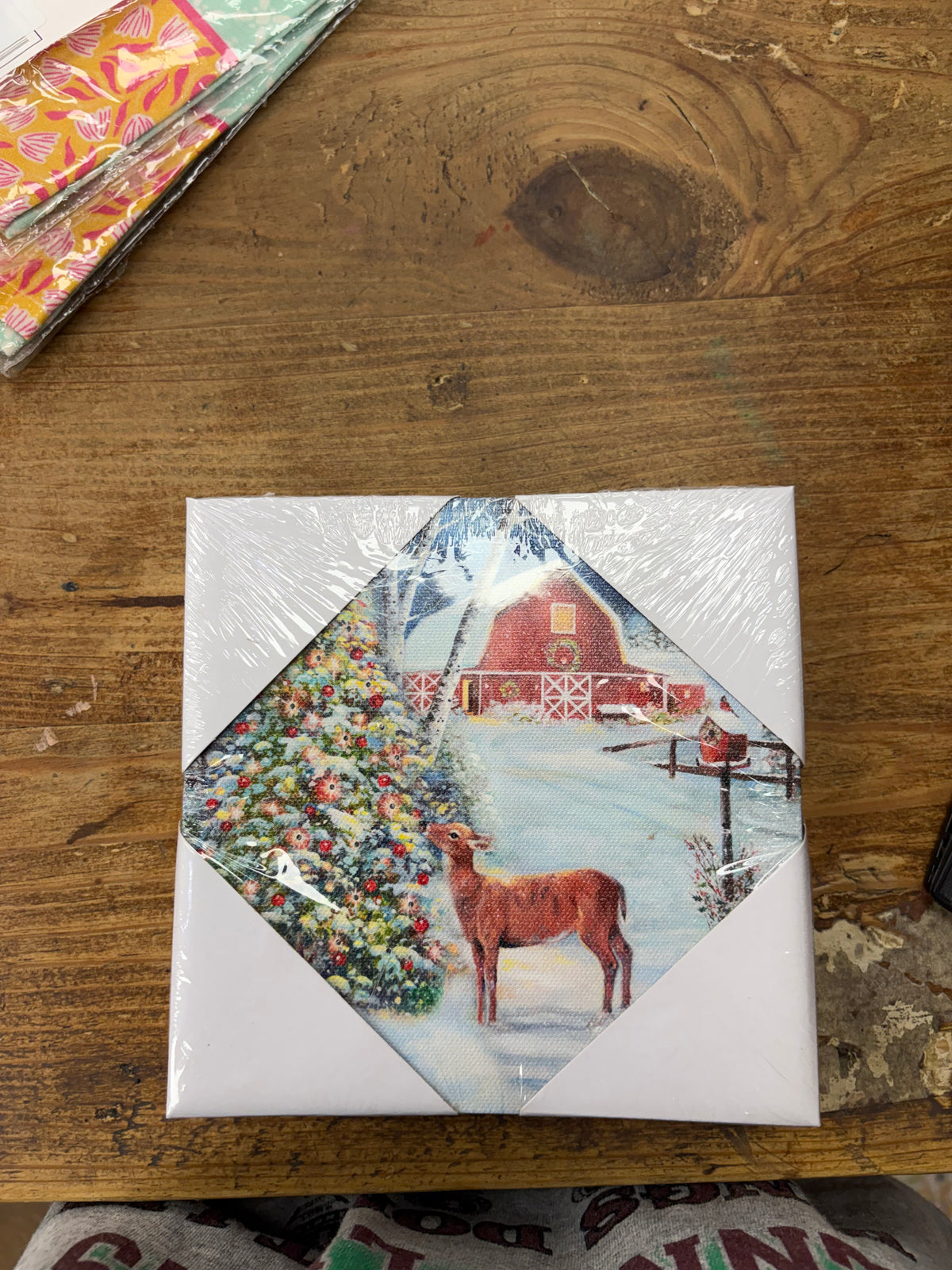 6" Country Christmas Mini Lit Print
