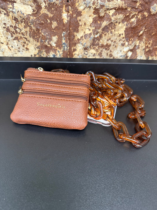 Grab & Go Ice Tea Phone Pouch Chain