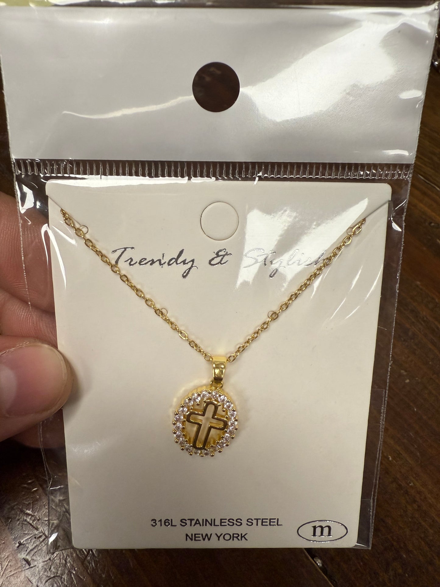 Crystal Cross Necklaces