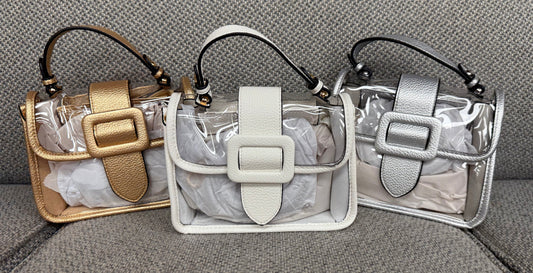 Clear Belt Buckle Purses