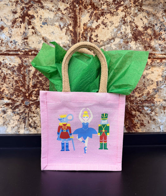Nutcracker Waltz Juco Petite Gift Tote