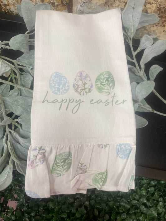 Haven Eggs Ruffle Hand Towel