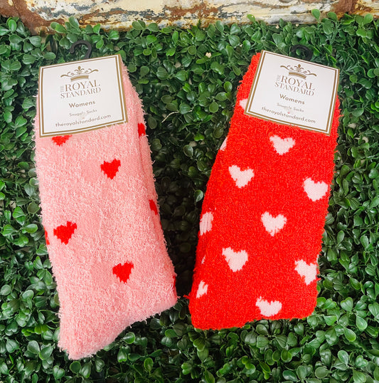 Valentines Fuzzy Snuggle Socks