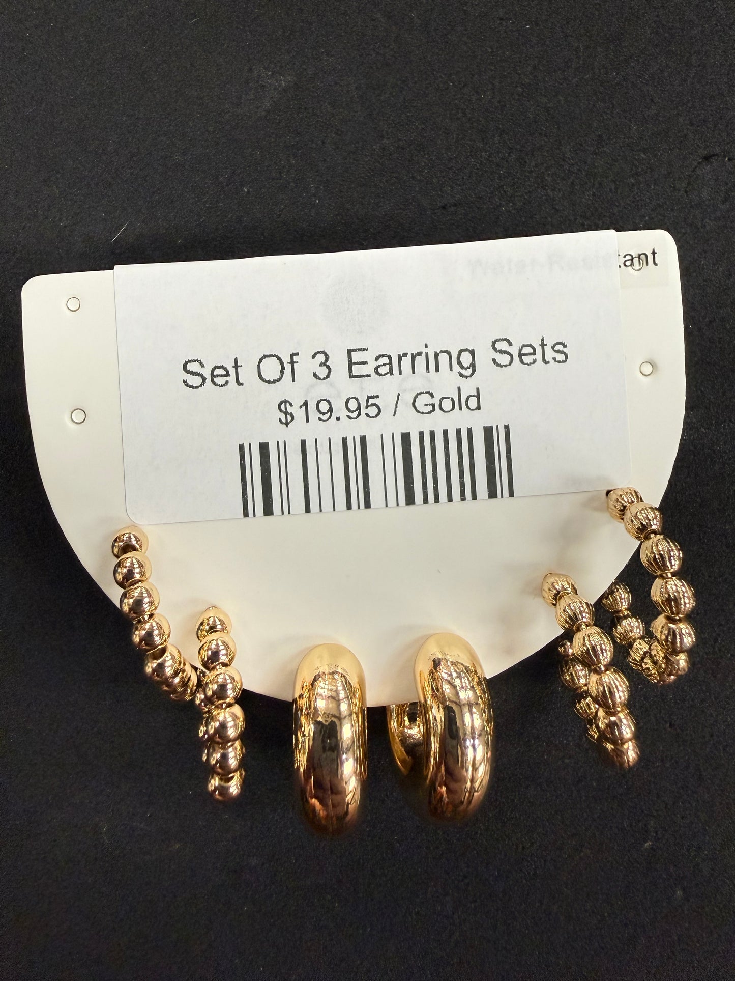 Set Of 3 Earring Sets