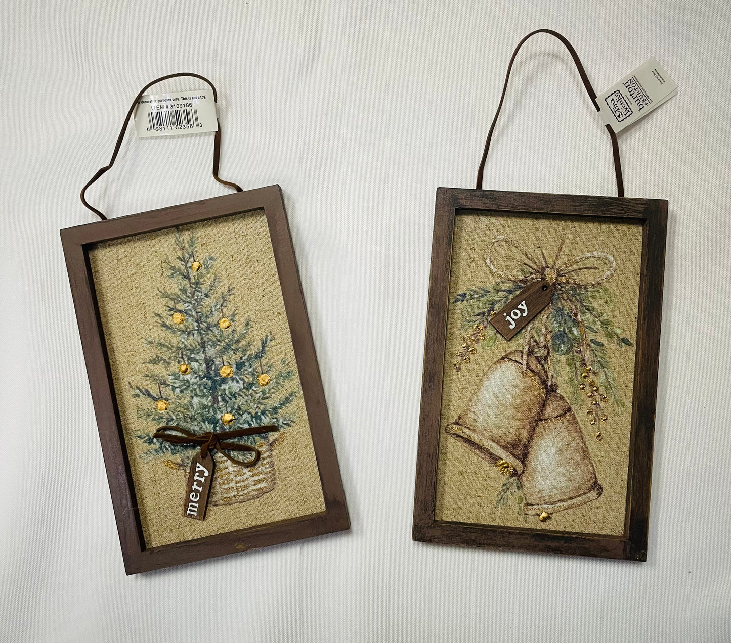 Wood Canvas Ornaments