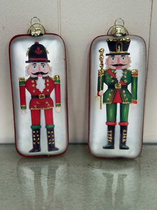 Vintage Glass Nutcracker Ornaments