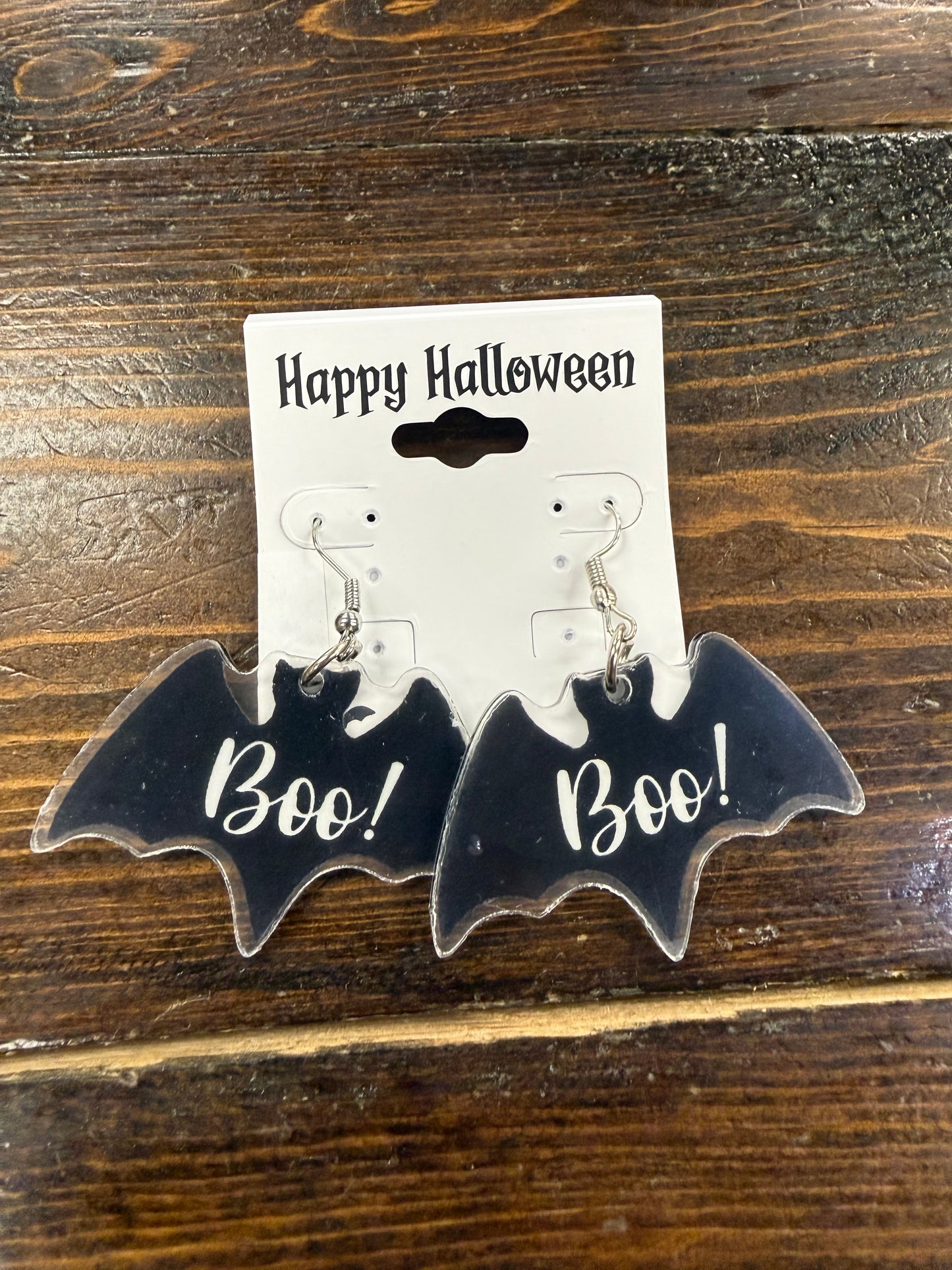 Bat With BOO Dangles